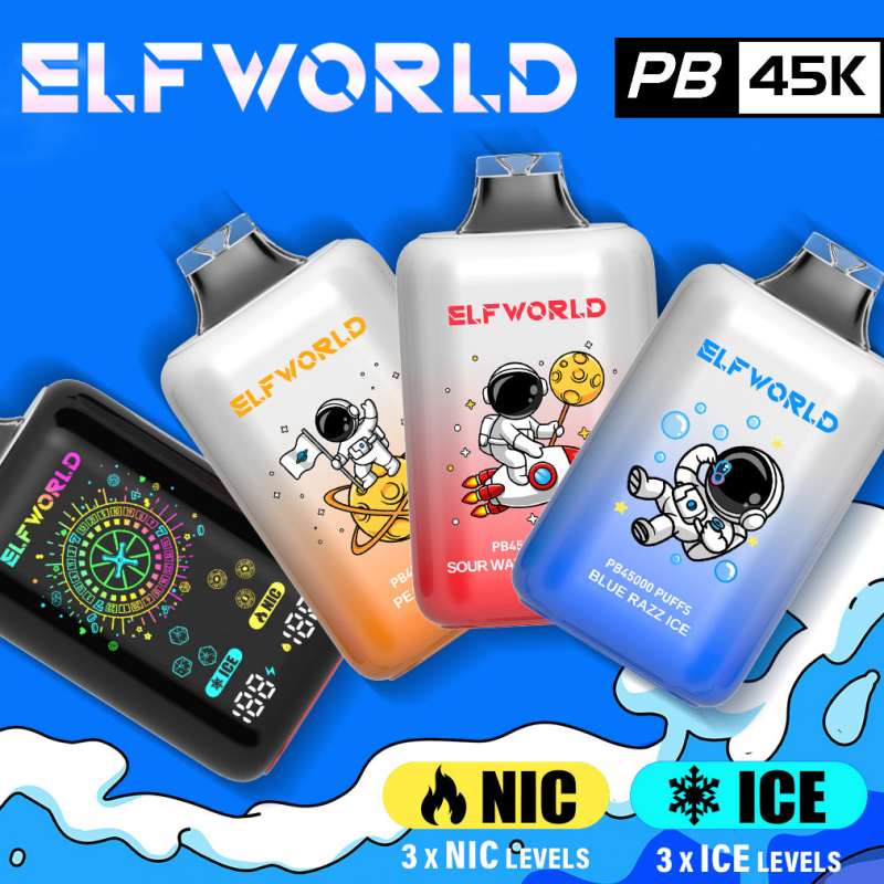 Elfworld Pb45000 Ice Nic Control Vape