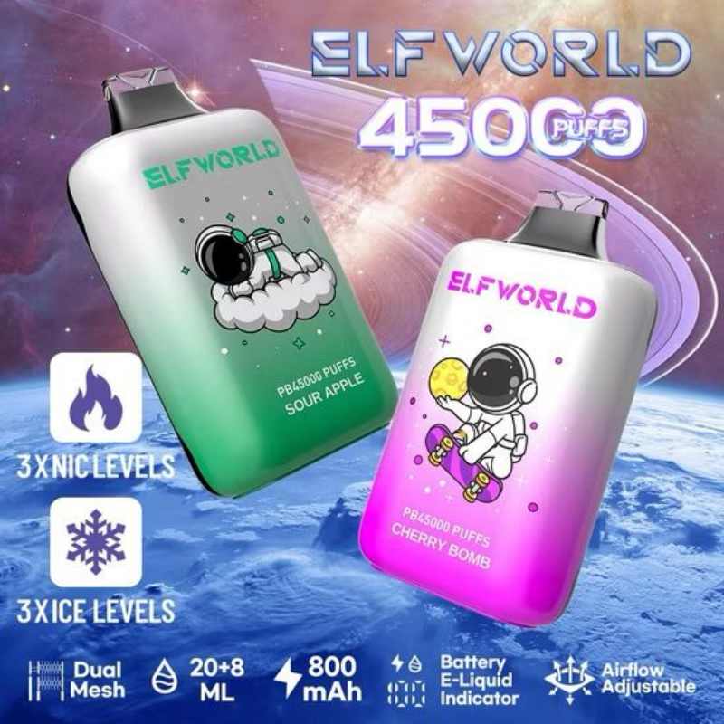 Elfworld Pb45000 Ice Nic Control Vape
