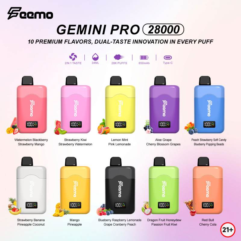 Feemo Gemini Pro 28000 Puffs Dual Taste