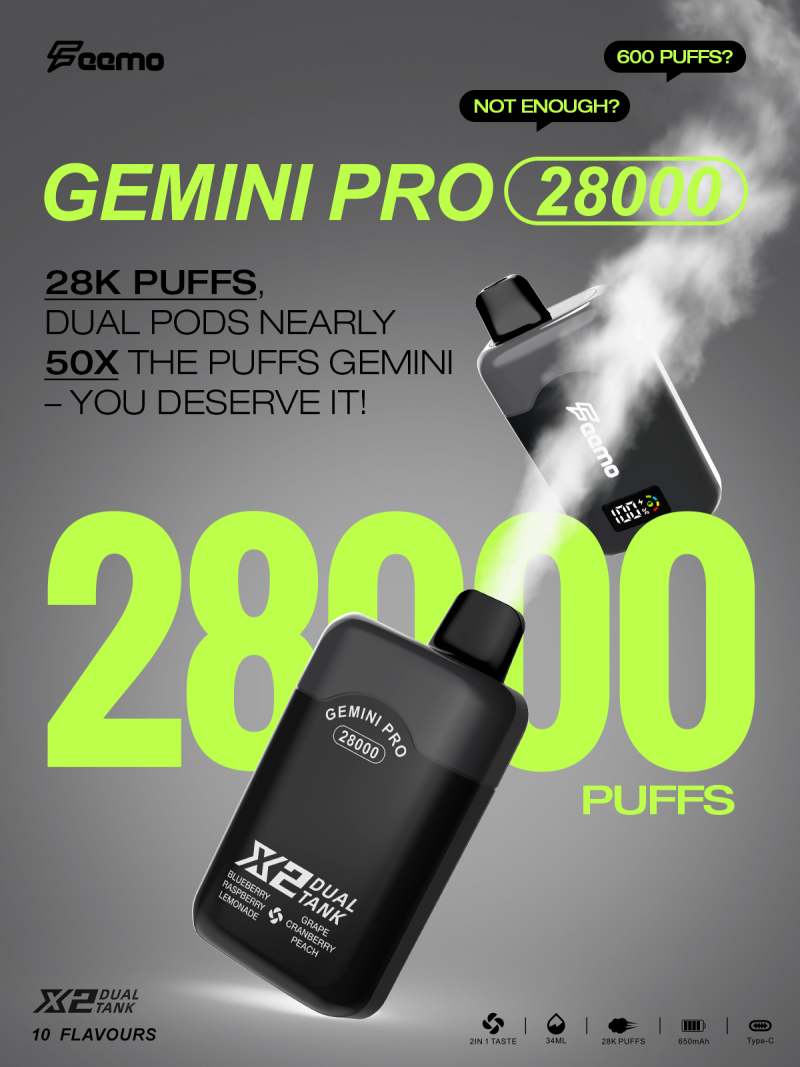 Feemo Gemini Pro 28000 Puffs Dual Taste