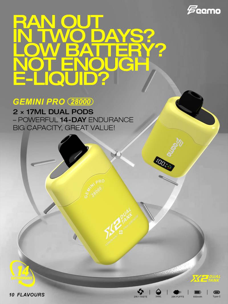 Feemo Gemini Pro 28000 Puffs Dual Taste