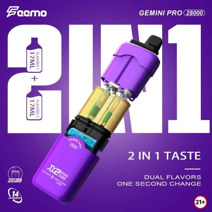 Feemo Gemini Pro 28000 Puffs Dual Taste