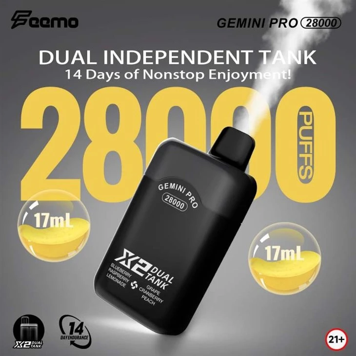 Feemo Gemini Pro 28000 Puffs Dual Taste