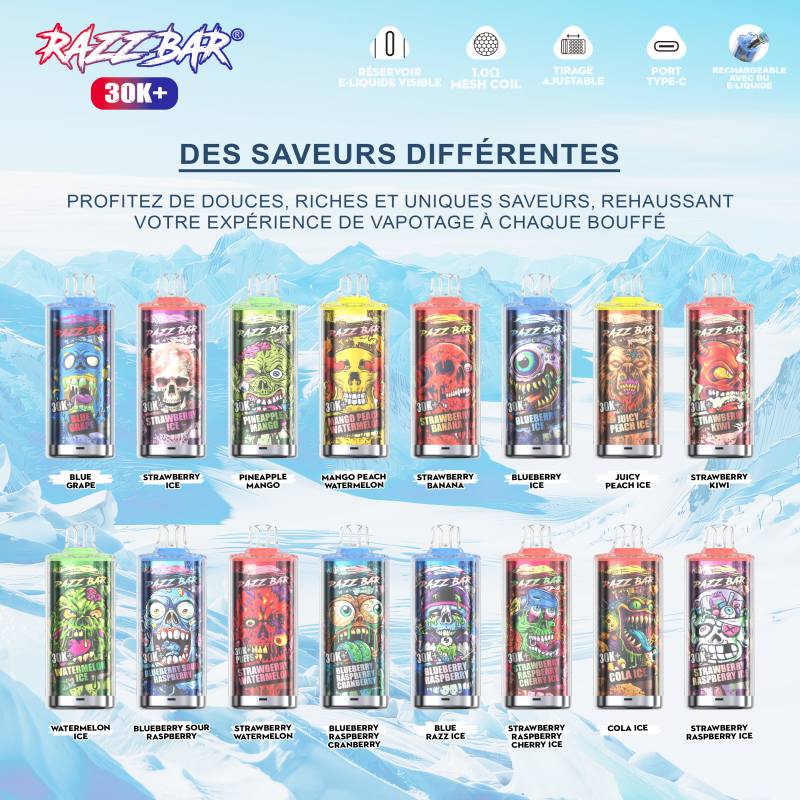 Razzbar 30000 Puffs