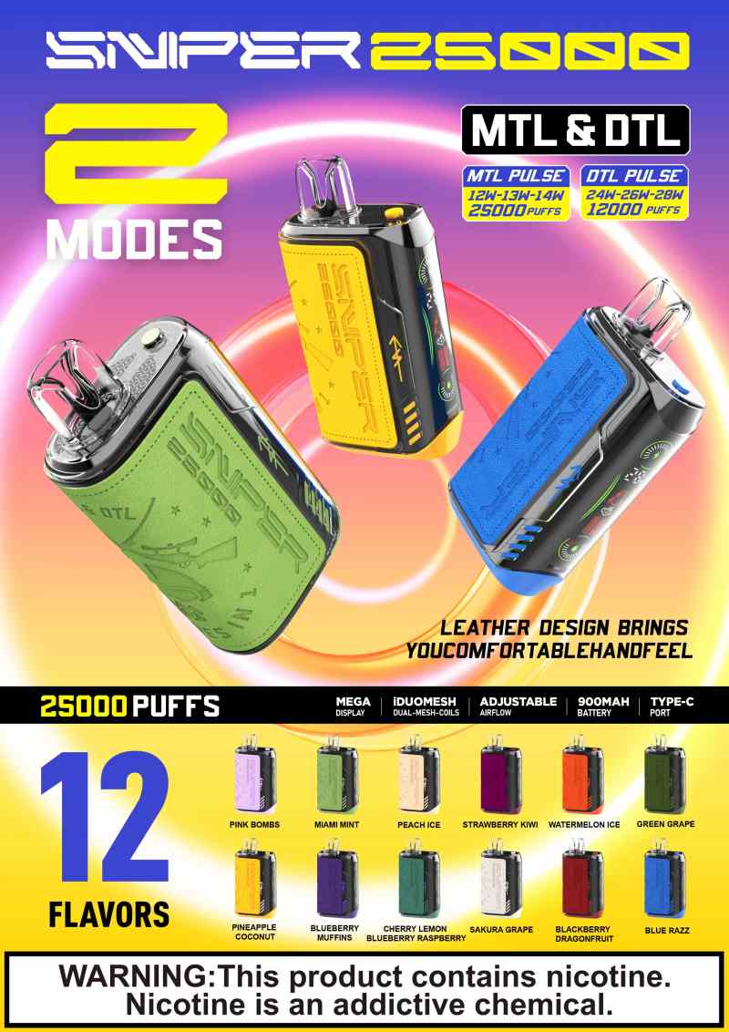 Vapmod Sniper 25000 Puffs